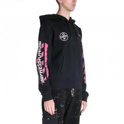 Off-White Mens Black Diag Stencil Hoodie